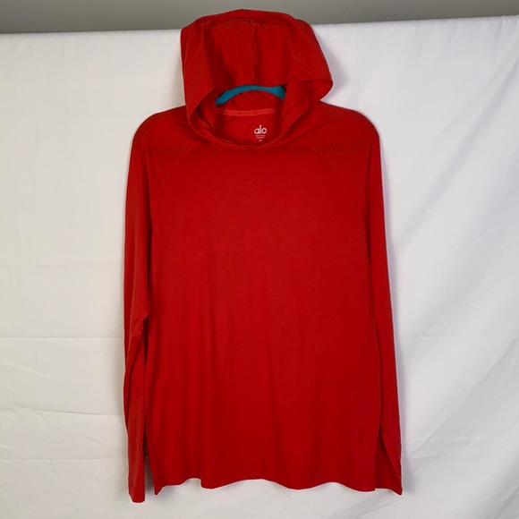 ALO Yoga Jackets & Blazers - Ultra light weight Alo red hoodie